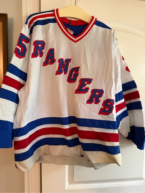 Other - White, Blue & Red Men's Hockey-Style Sweater Mike Richter vintage jersey